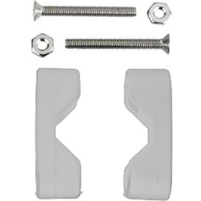 Bracket Rail Mount White 2/Pk