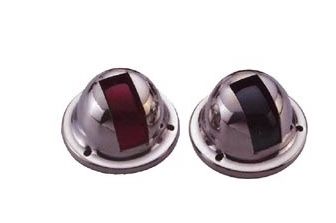 Navigation  Lights Green and Red Side Mount  Stainless