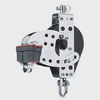 Block Single Hexa-Cat Base 3&quot;  With Swivel And  Cam Cleat (170)