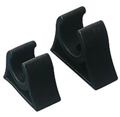 Pole Storage Clip, 1-1/2&quot; Black 2 /Pk