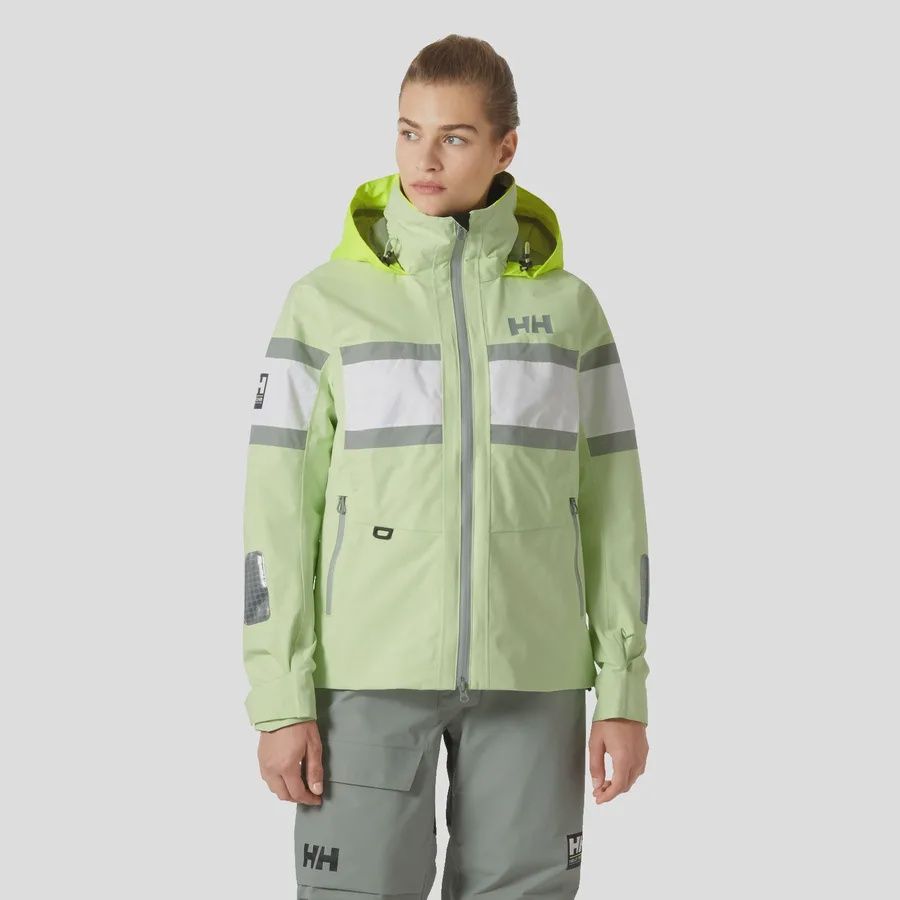 Women’s Salt Original Sailing Jacket, Size: Medium, Colour: Washed Lime