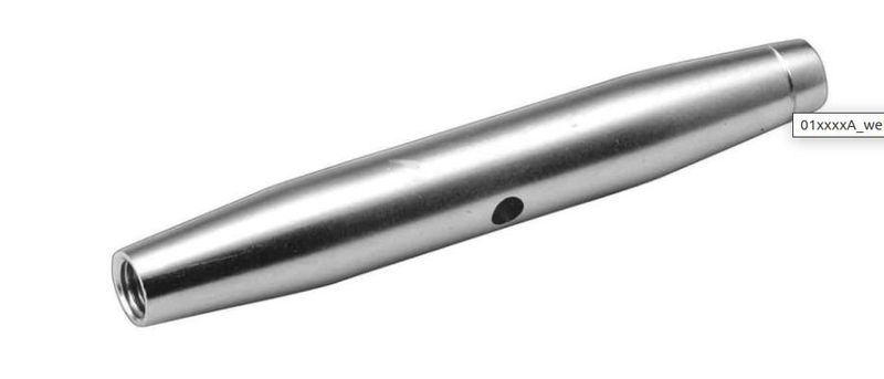 Ridoir à Corps Fermé M8 Inox (011208)