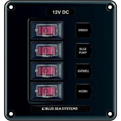 Circuit Breaker Switch Panel 4 Position  Water-Resistant   (4320)