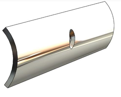 Rub Rail  Hollow Back Stainless   1&quot; x 12&#39;