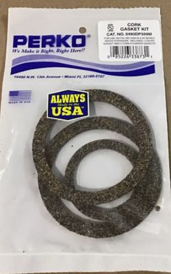 Raw Water Intake Strainer Cork Gasket Kit for Perko  493 &amp; 500 Series, 99M