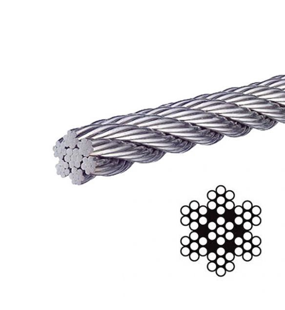 Stainless Steel 316 Cable  7X7-1/16&quot;  /foot