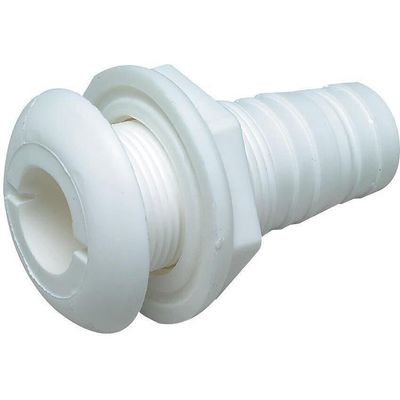 Thru-hull 1&quot; Polypropylene  Barb 5/8&quot;