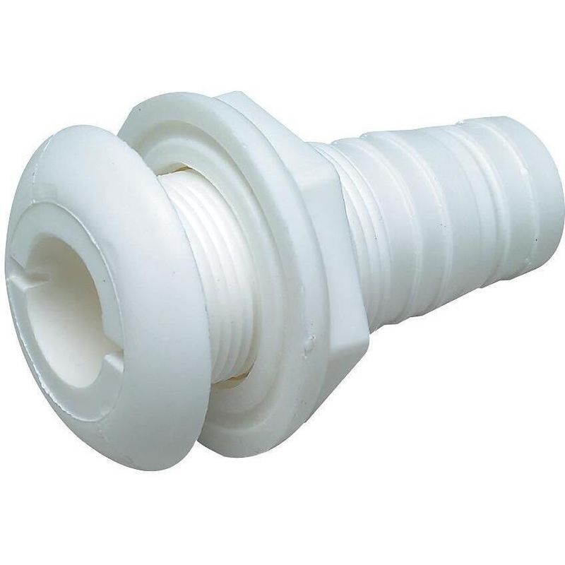 Thru-hull 1&quot; Polypropylene  Barb 5/8&quot;