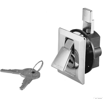 Flush Lock and Latch  - Chrome Plated Zinc