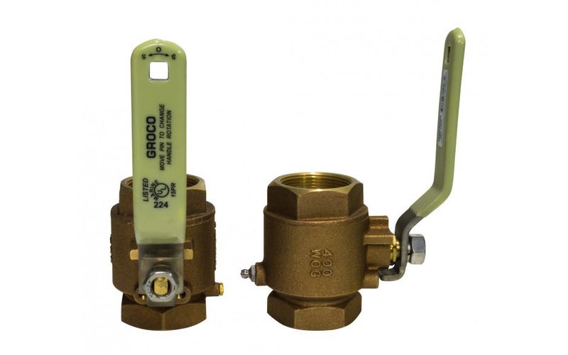 Bronze Full-Flow Inline Ball Valve 3/4" NPT