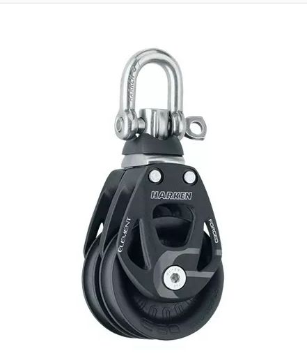 Block Double  60mm  Element  Aluminum With  Swivel(6269)