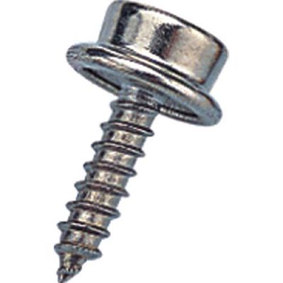 Screw Snap Stud   1/2&quot; Nickel Plated Brass #8 Screw  6 /pk