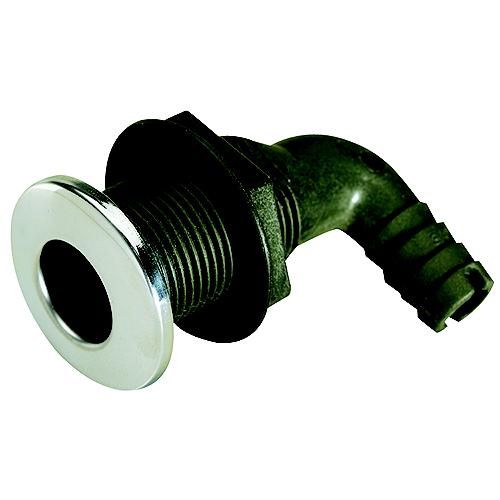 Stainless Steel Covered Thru-Hull 90 Degree 1 -1/2" Stainless Steel Covered Thru-Hull 90 Degree 1 -1/2"