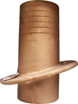 Transom Exhaust Fitting 8 Degree Flange  3&quot; Diameter Bronze (00TE300)