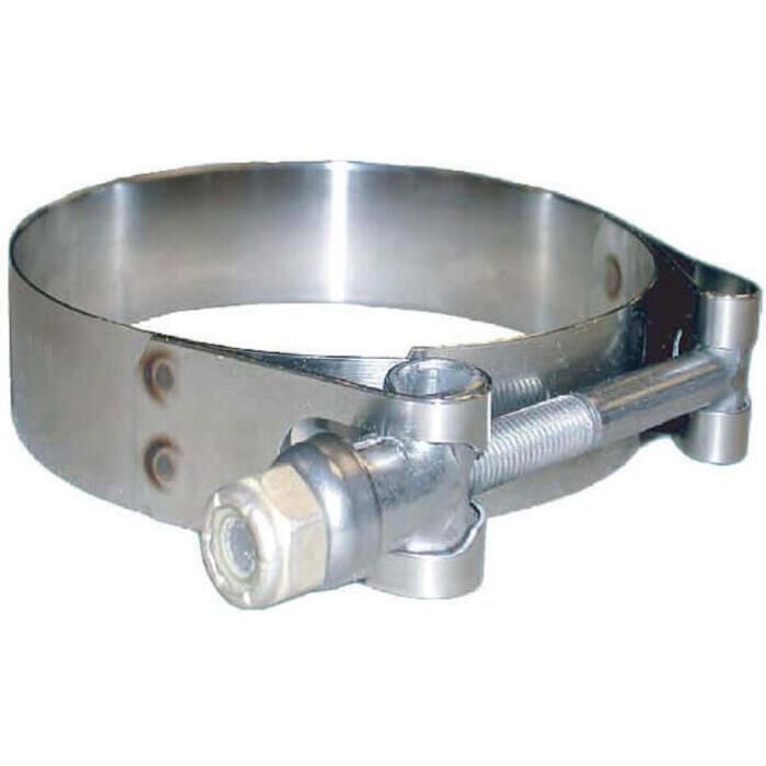 T-Bolt Hose Clamp 3.38&quot; - 3.69&quot; Stainless