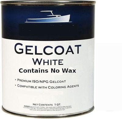 Gelcoat White Unwaxed For Spraying 1 Gallon
