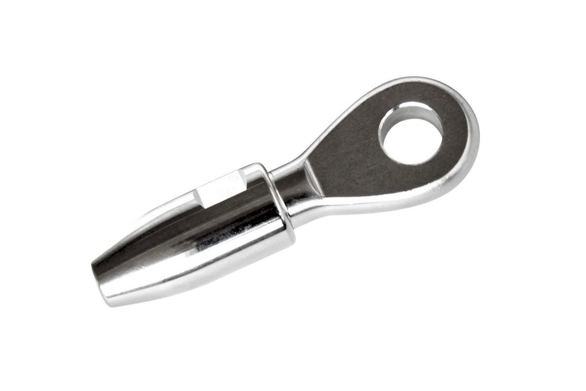 Swageless Terminal Eye Wire 3/16&quot; Hole  3/8&quot;  (SC821047)