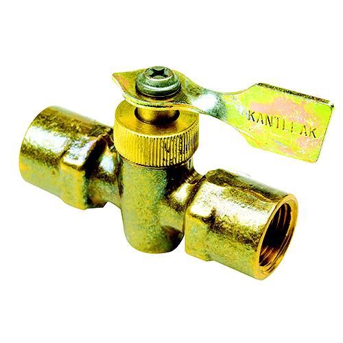 Two Way Fuel Line Valve, 1/4 &quot;x 1/4&quot; Female/Female NPT Brass