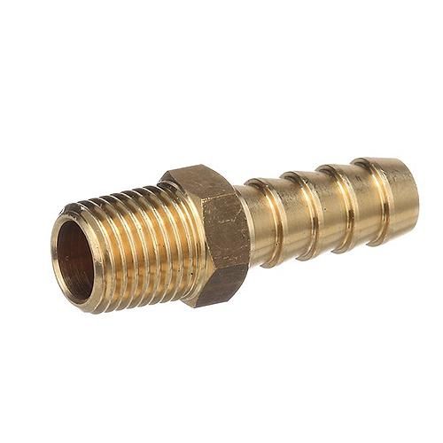 Brass Adapter Male 1/4&quot; NPT - 3/8&quot; Barb