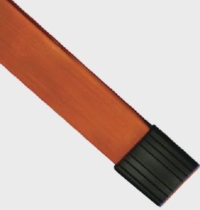 Fiberglass Bow With Rubber End Covers 1-1/4&quot; Wide Orange