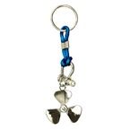 Key Ring with Propeller Chrome