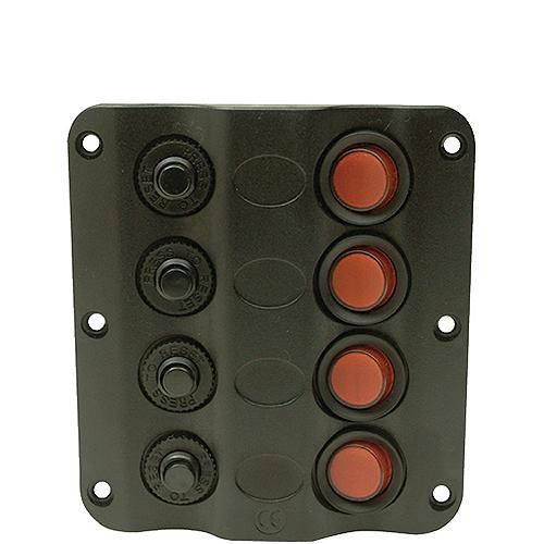 Distibution Panel 4-Switch  Pre-Wired  LED 12V