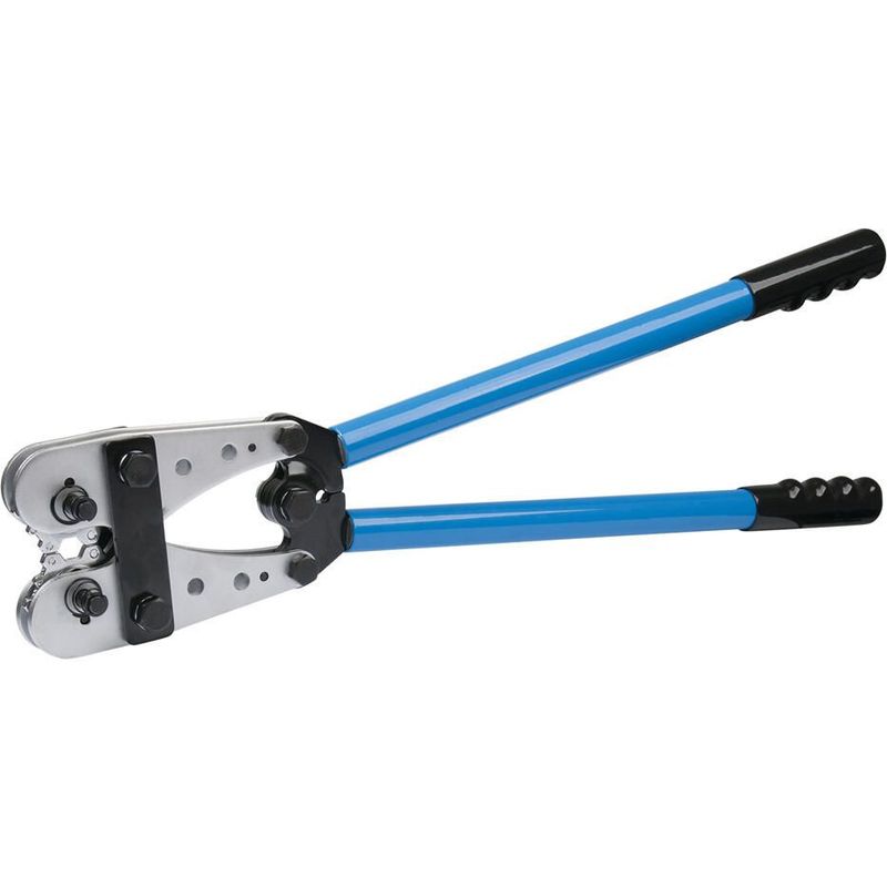 Heavy-Duty Hex Lug and Terminal Crimper - 8 to 4/0 AWG