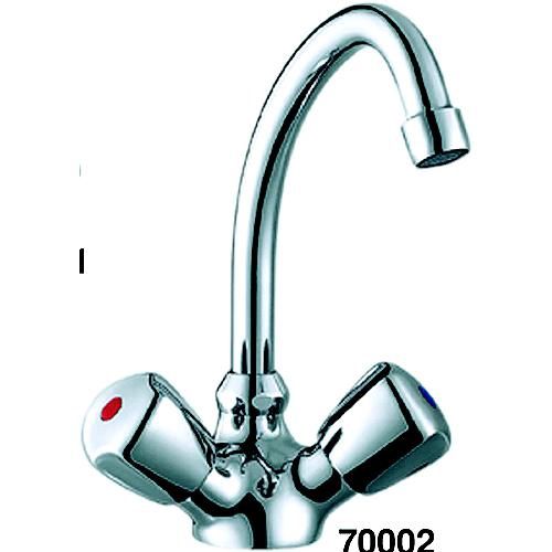 Classic Swivel J-Spout Galley Mixer Faucet -  Chrome Plated Brass