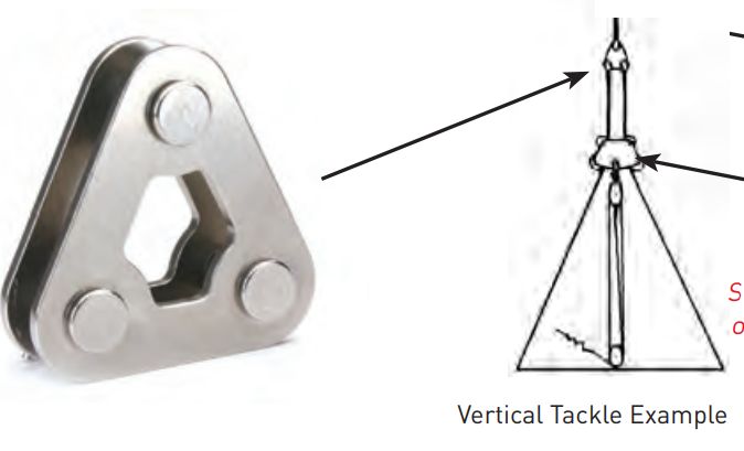 Split Backstay Diamond Plate 1/2&quot; Pin Stainless (X7050)