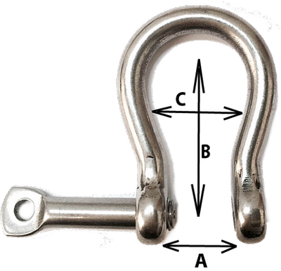 Manille  1/2" Forgée