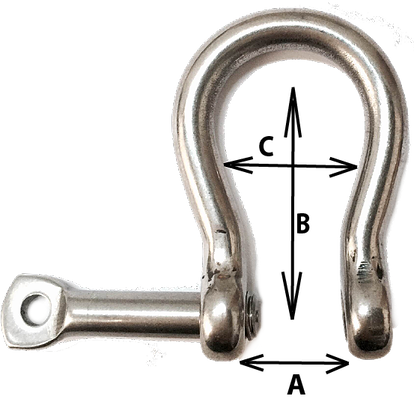 Bow Shackle 1/2" Forged