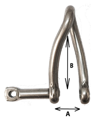 Twisted Shackle 5 /16" Stainless