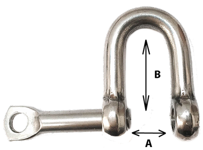 D Shackle 5/16" Forged  Captive Pin