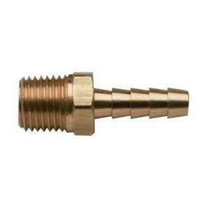 Adapter Fuel Hose Barb 1/4" to NPT 5/16"  Brass