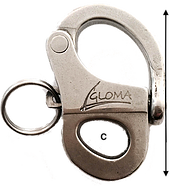 Snap Shackle Fixed 5/8" BL: 6000lbs