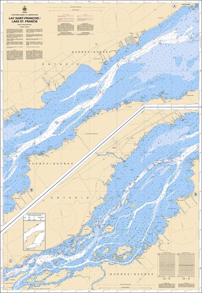Lac Saint-François/Lake St. Francis | CHS Chart 1432 Lac Saint-François/Lake St. Francis | CHS Chart 1432