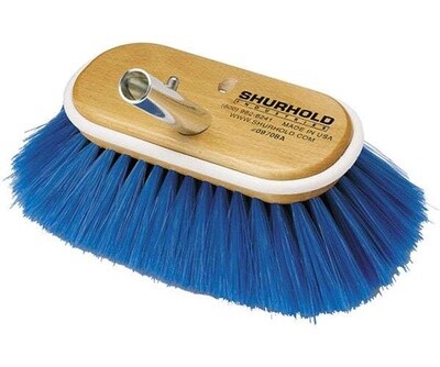 Deck Brush 6"  With Extra Soft Blue Nylon Bristles