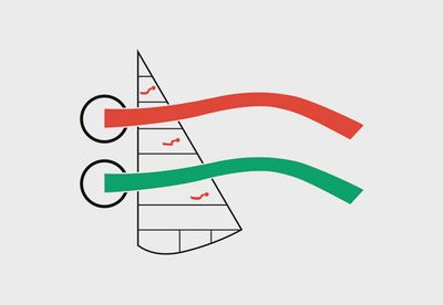 Penons de Voile Autocollants 14/pqt