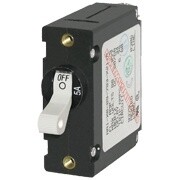 A-Series White Toggle Circuit Breaker - Single Pole 5A
