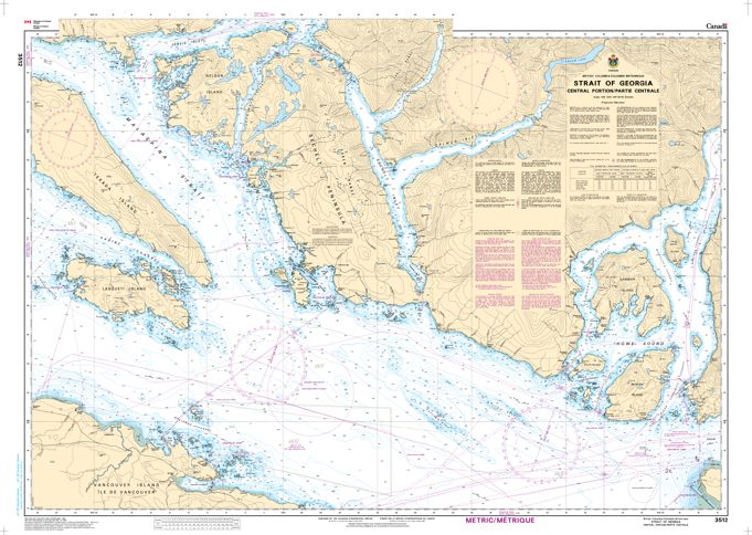 Strait of Georgia - Central Portion CHS 3512