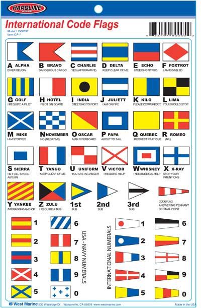 ICF International Code Flag Decal ICF International Code Flag Decal