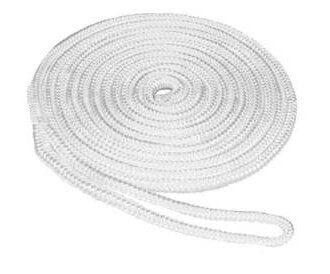 Dock Line Double Braided Nylon With Splice 1/2''x 15' White