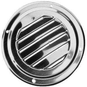 Louvered Vent Round 4"  Stainless