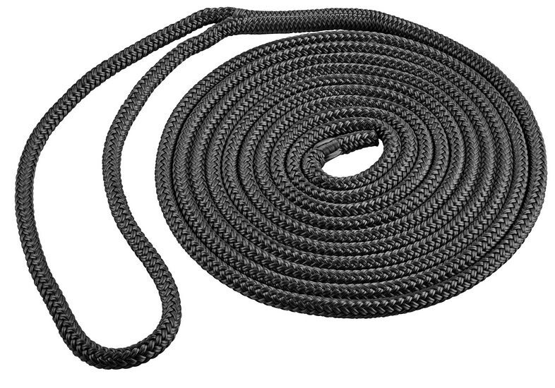 Dock Line Nylon 3/8" x 20' Black