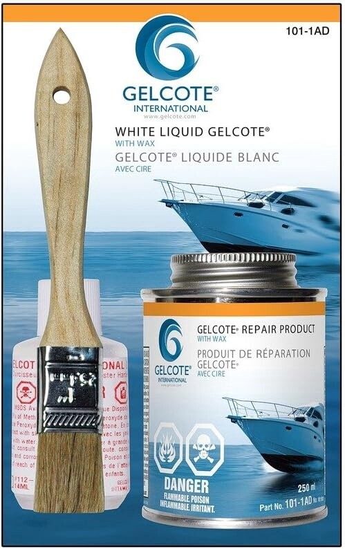Kit De Réparation Gelcoat Liquide Blanc 250ml