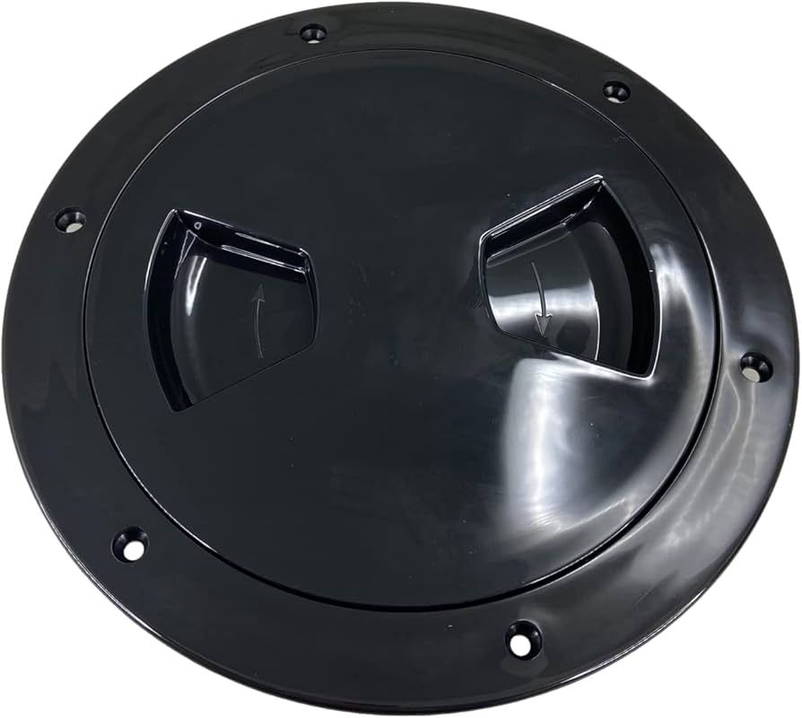 Deck Plate 6" Screw Type  Black