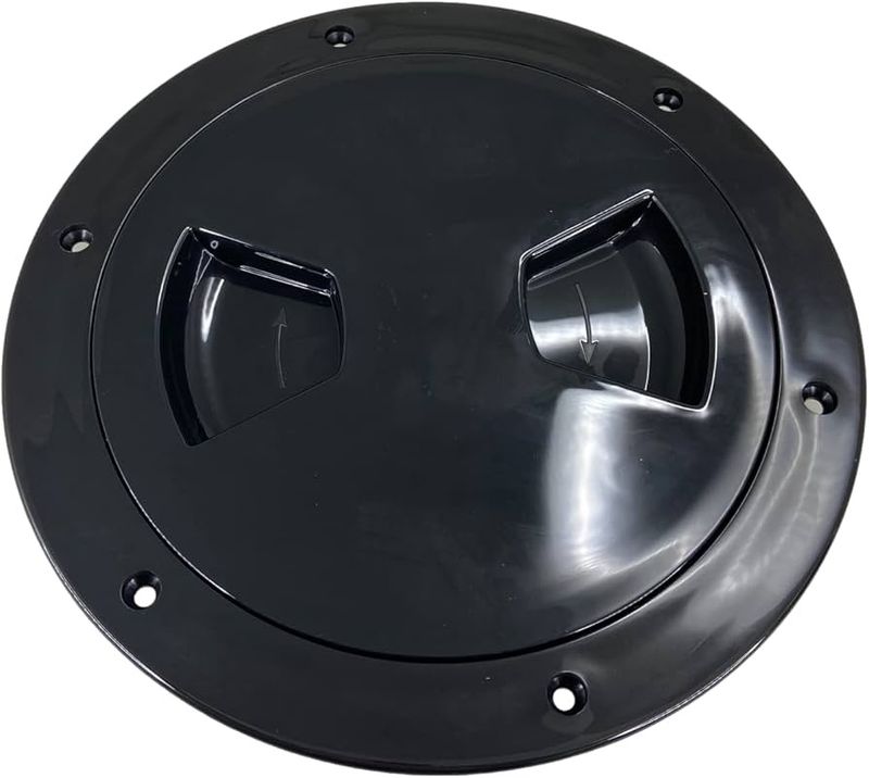 Deck Plate 6" Screw Type  Black