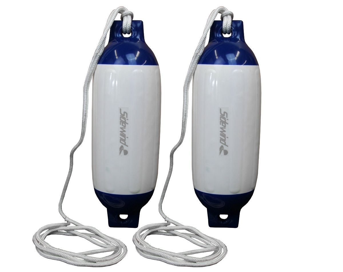 Fenders White/Blue With Line 10" x 30" 2/pk Fenders White/Blue With Line 10" x 30" 2/pk