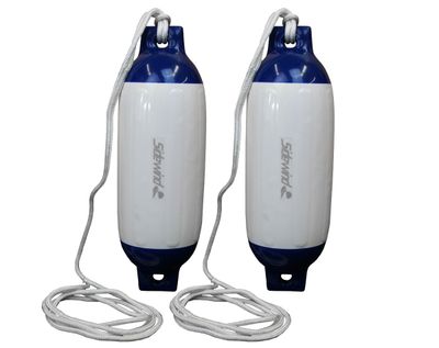 Fenders White/Blue With Line 10" x 30" 2/pk