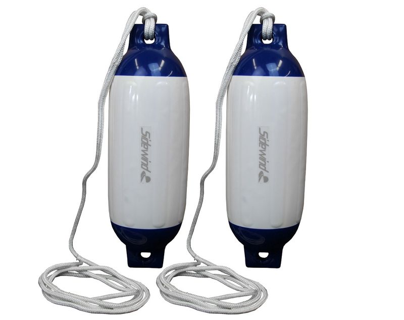 Fenders White/Blue With Line 10" x 30" 2/pk
